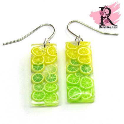 Citrus Ombré earrings - Lemon & Lime