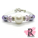 Amethyst Purple Pearl Bracelet