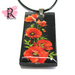 Poppy Flower Pendant on Cord