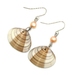 Striped Bivalve Shell Earrings