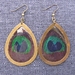 SALE - Large Peacock Feather earrings