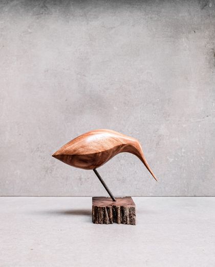 Kiwi Carved Wooden Sculpture