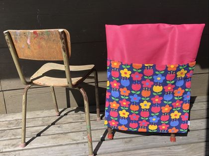 CHAIR BAGS – the storage solution for home and school “FLOWERS”
