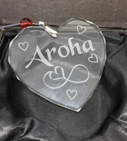 Aroha crystal heart sun catcher- ornament