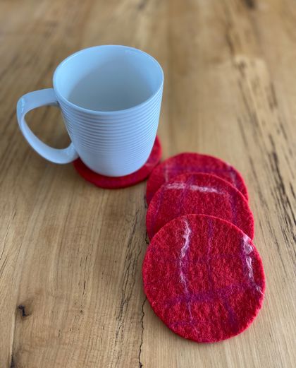 Felted Coasters