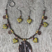 Maple Leafy Necklace and Earring Set