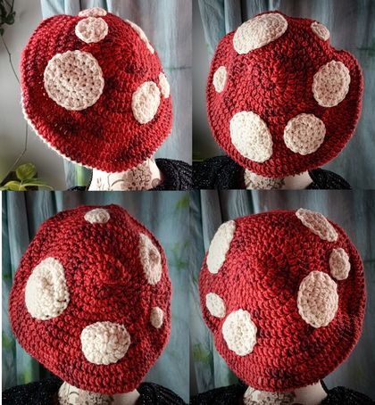 Crochet Mushroom Beret