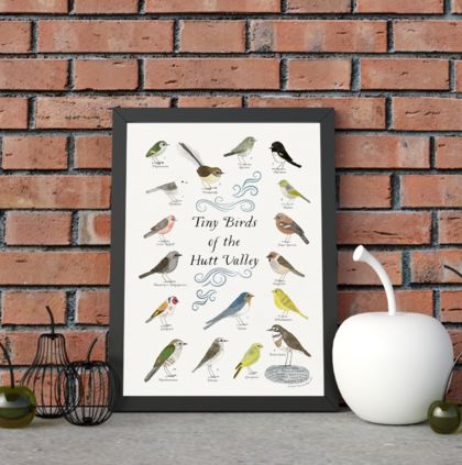 Tiny Birds of the Hutt Valley Print
