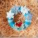 Crochet xmas mini wreath 15cm