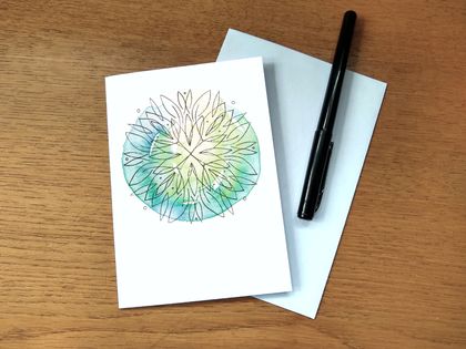 Undergrowth Mandala - Blank Greeting Card
