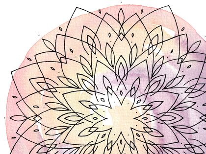 Greeting Card - Mandala - Let Yourself Take Form - Blank Card