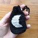 Black Moon Pouch - small bag for crystals, dice, gifts, etc