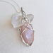 Peach moonstone pendant