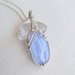 Blue lace agate pendant