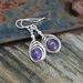 Sterling silver gemstone earrings 