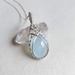 Milky aquamarine pendant 