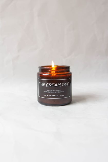 The Cream One Candle