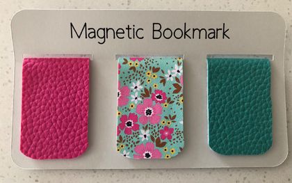 Floral Magnetic Bookmark Set of 3