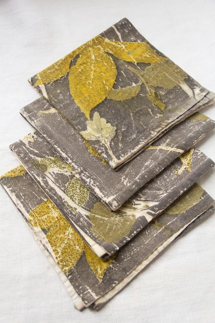 Hand dyed napkins - set of 4