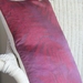 Eco dyed silk & linen cushion
