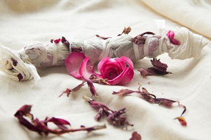 Bouquet to silk - hand dyed keepsake