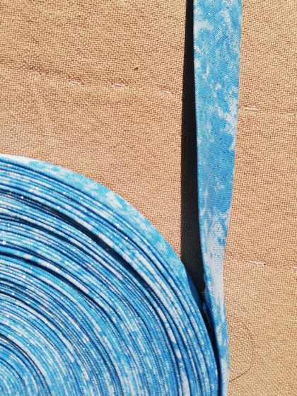 Sparkling Blue Bias Binding - 18mm x 5m
