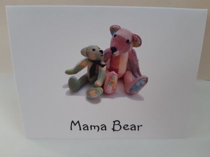 Set of 4  bear note cards  - Mama Bear