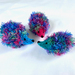 Hedgehog Egg Cosies - Jewel tones - set of 3