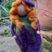 Purple Felted Flower Lady