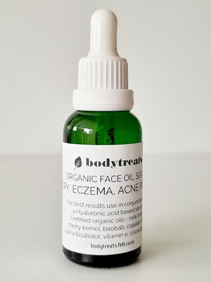 Organic Face Oil SERUM - Dry, Eczema, Acne Prone