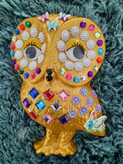 Button Mosaic Owl Kit
