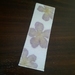 Linen Bookmark with HapaZome Flower print