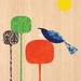 Tui - Native NZ Bird Art Print on bamboo veneer