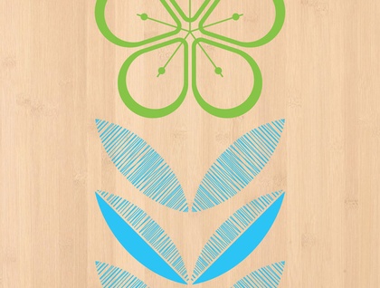 Manuka Print on Bamboo Veneer