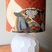 Vintage kimono silk lampshade (S)