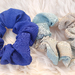 Vintage silk kimono Scrunchies (a set of two)