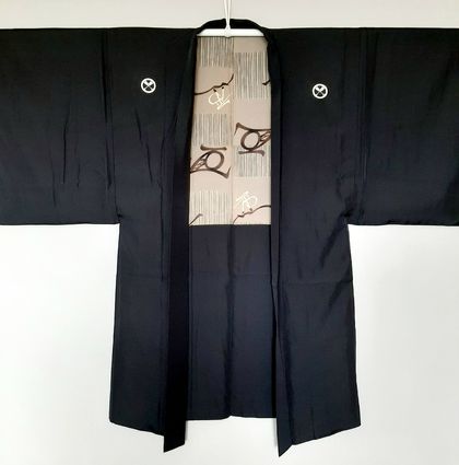 Unisex Vintage silk Haori jacket
