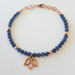Blue Sapphire Lotus Bracelet 