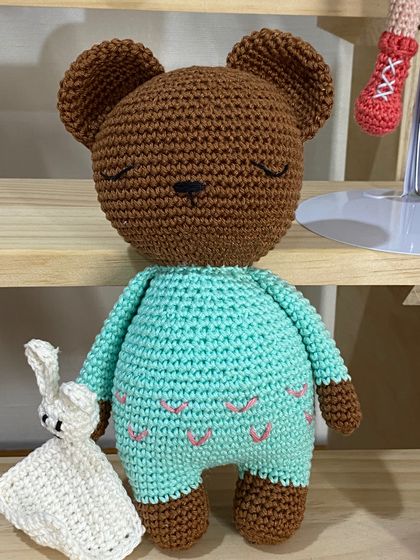 Crochet toy Samuel the bear