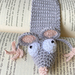 Crochet Rat bookmark