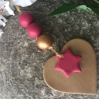 Clay Heart With Star