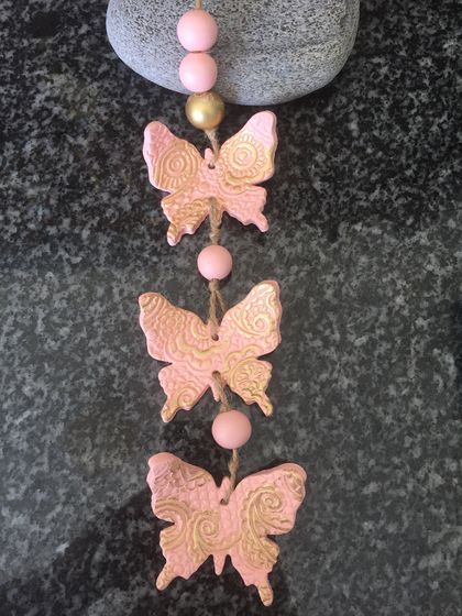 Clay Butterfly Wall Hanging