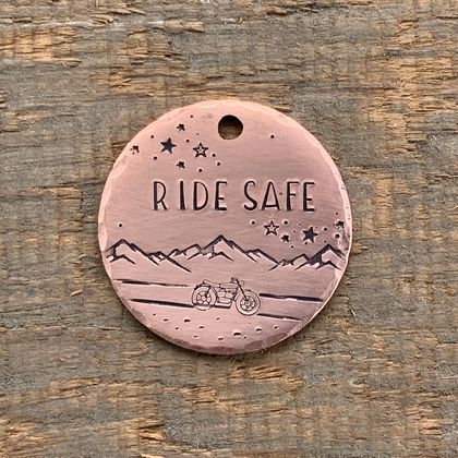 'Rife Safe' Biking Theme Key Ring