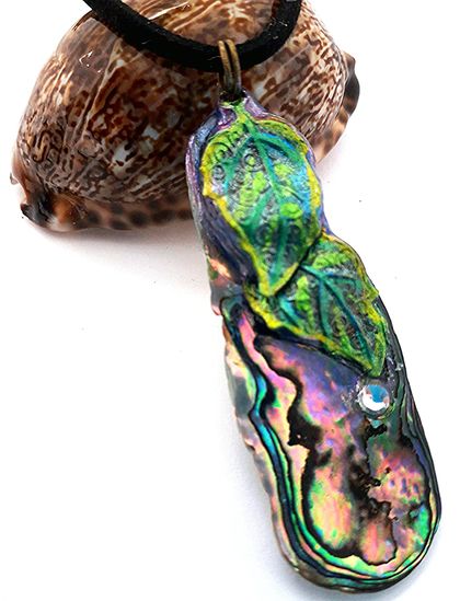 Paua Shell Pendant Necklace