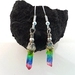 Silver Rainbow Quartz Gemstone Earrings