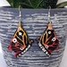 Colourful Monarch Butterfly Drop Earrings