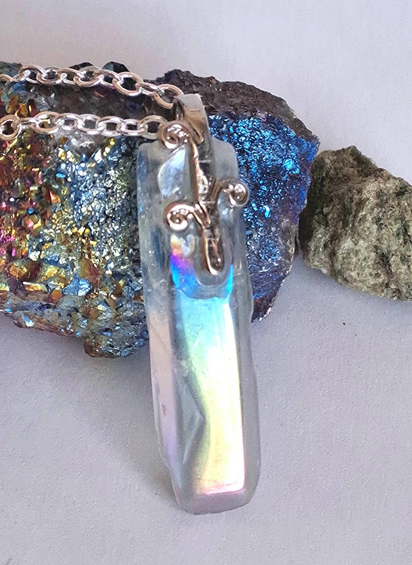 Angel on sale quartz necklace