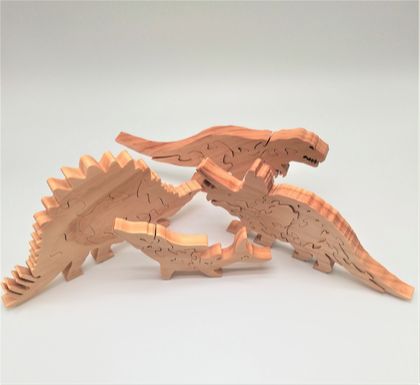 Set of Four Dinosaur Puzzles