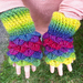 Children's fingerless mermaid gloves made to order