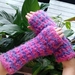 Children's wavy arm-warmer gloves